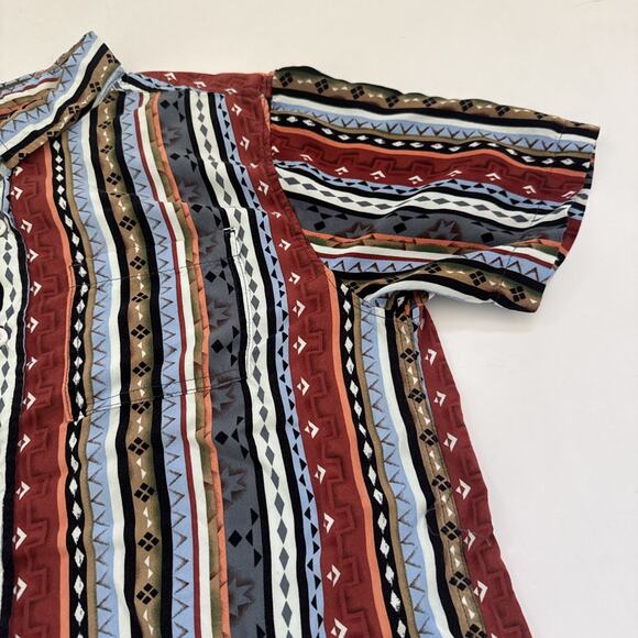Pacsun Short Sleeve Collared‎ Shirt Mens Tribal Casino Southwestern Size Medium - Picture 3 of 7
